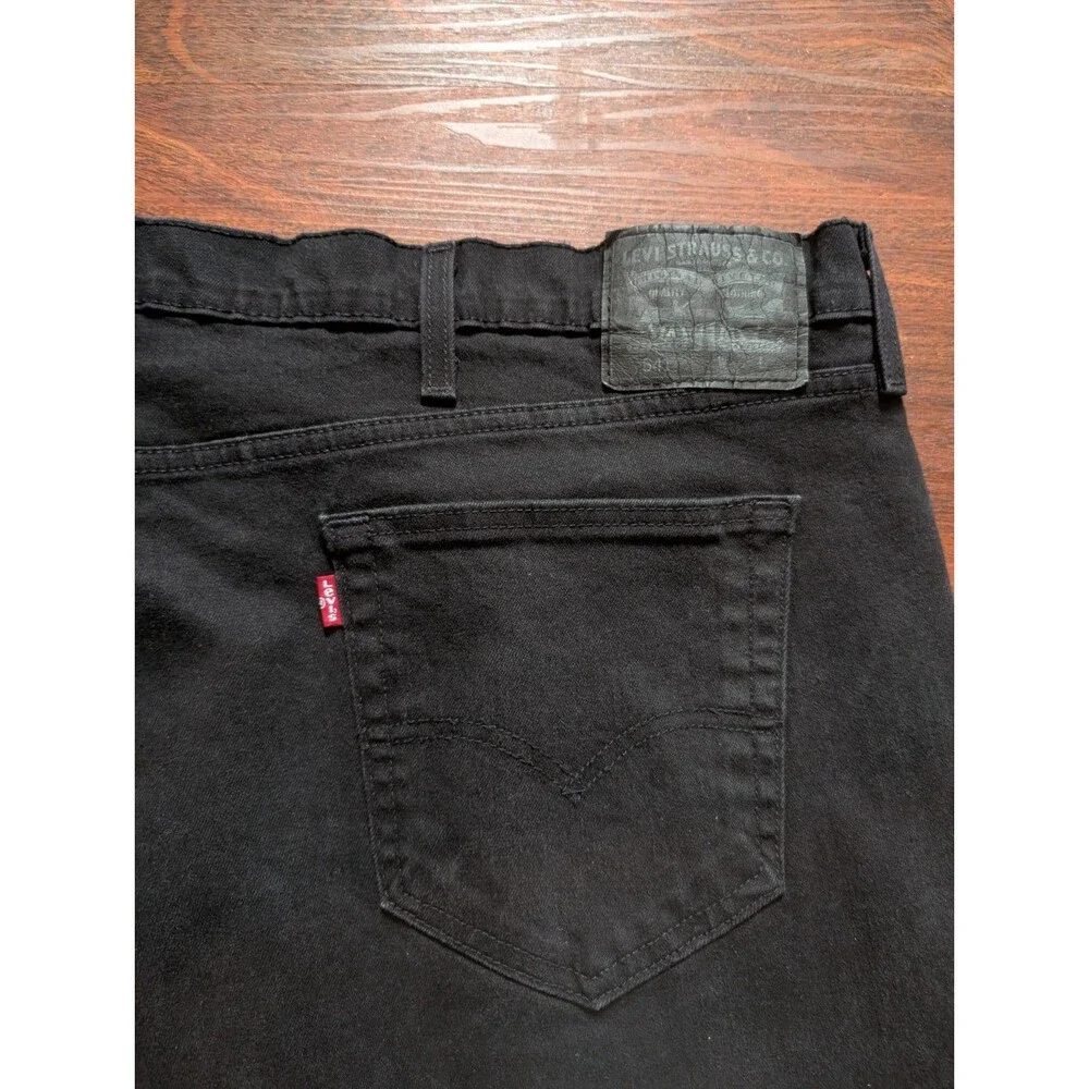 LEVI'S 541 Regular Fit 50 x 30 Jeans Stretch Flex Black Denim Modern Fit